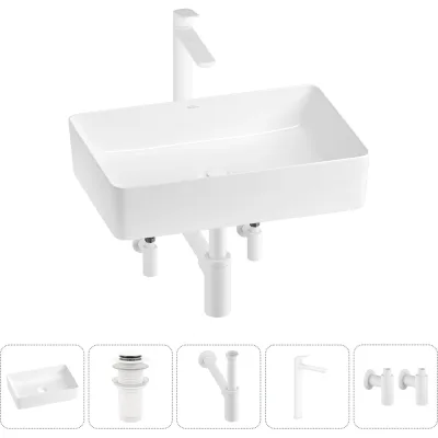 Акционный набор Wellsee 5 в FreeDom 2.0 накладная раковина 50x34 см 20214454R
