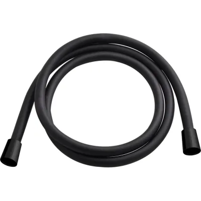 Душевой шланг Aquanet PVC 150 см с защитой от перекручивания, черный матовый 00261834