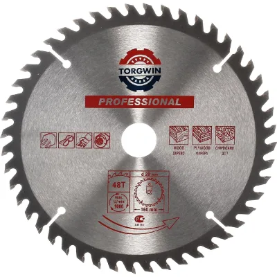 Пильный диск по дереву 160x20(16) мм, Z48 TORGWIN T1380268