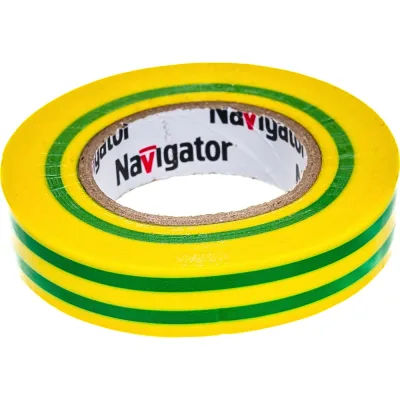 Изолента ПВХ Navigator 15мм 20м желто-зеленый NIT-B15-20/YG 71108