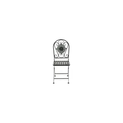 Стул Tetchair 2 шт Secret de Maison VICENZA mod. PL08-1070-1-GBRN металл, 36x35x91 см, черный/плитка ASTRA 11875