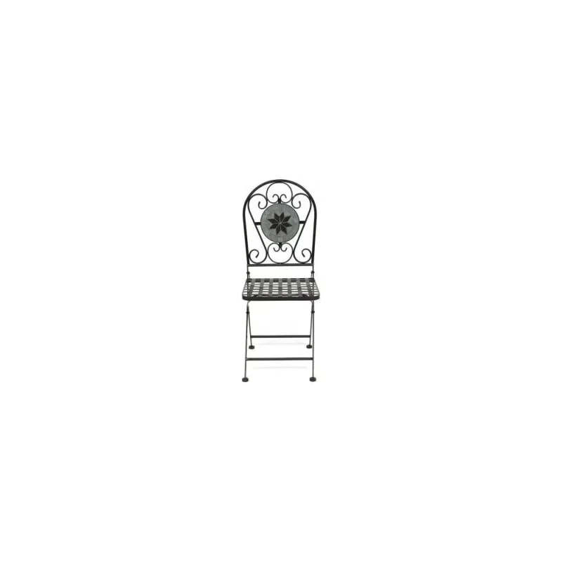 Стул Tetchair 2 шт Secret de Maison VICENZA mod. PL08-1070-1-GBRN металл, 36x35x91 см, черный/плитка ASTRA 11875