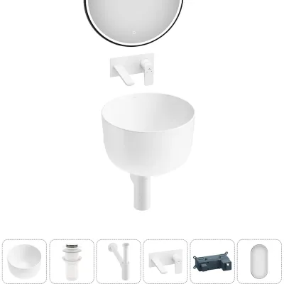 Набор Wellsee 5 в 1 Fontenay Paris накладная раковина 39x39 см 3233 20218662R