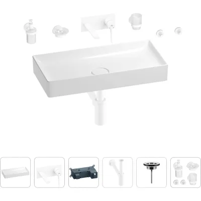 Раковина для ванной Wellsee Pure BY Wellsee в наборе 8 в 1 201006470