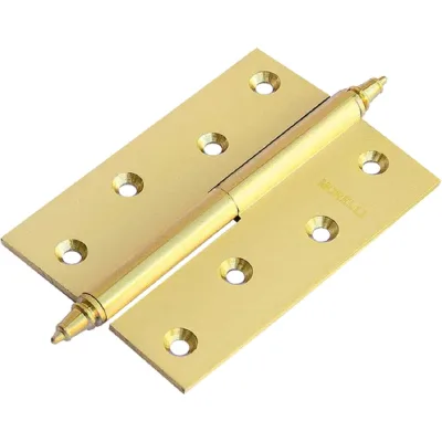 Петля MORELLI MSN 100x70x2.5 SG L, стальная левая с подшипником, цвет - матовое золото 9015106