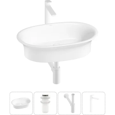 Набор Wellsee 4 в 1 Faze Moment накладная раковина 60x39 см 20213589R
