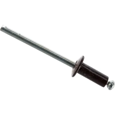 Тяговая заклепка ЦКИ Ал-Mg3.5/Ст, плоск., 4.0х10, RAL 8017 корич., BRALO, уп. 500 шт. 64418