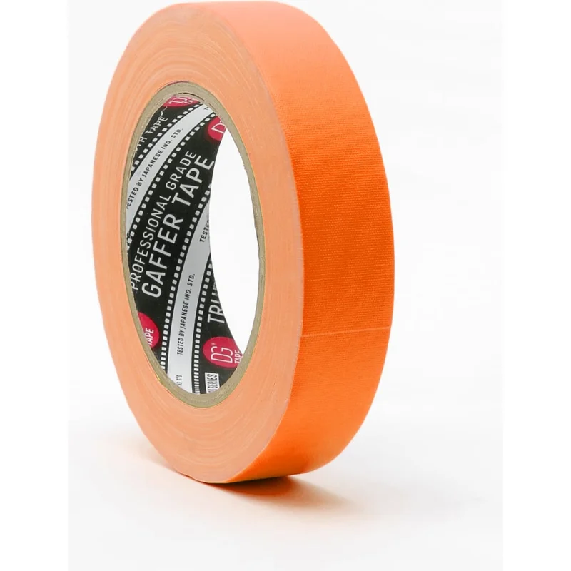 Клейкая лента TrueGaff DGTAPE - Гаффа тейп 25мм/23м - Оранжевый TrueGAFF25/25/FL-O