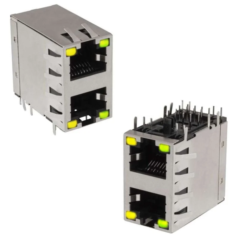 Разъём RJ RUICHI TJ9-8P8-01 LED 114427