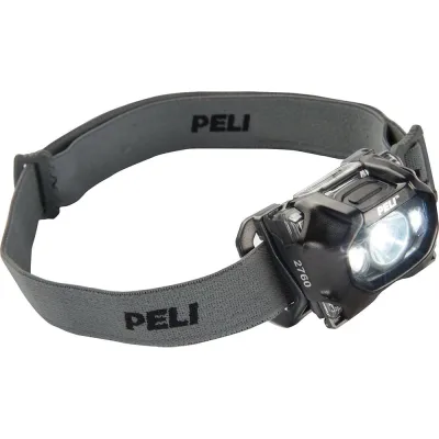 Налобный двухлучевой фонарь 2760 черный Pelican 027600-0102-110
