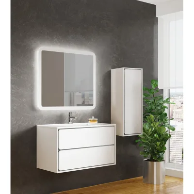 Тумба SANVIT Бруно-2 90 белый глянец kbruno290w