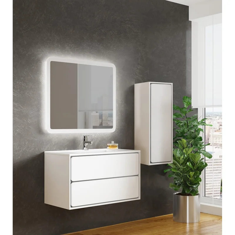 Тумба SANVIT Бруно-2 90 белый глянец kbruno290w