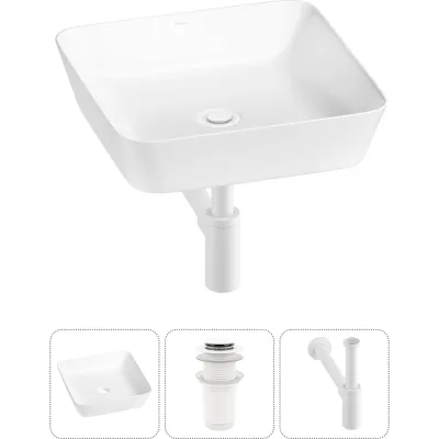 Набор Wellsee 3 в 1 Cromulent накладная раковина 44x44 см 318002000 20213553R