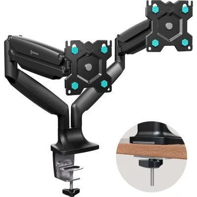 Настольный кронштейн для двух мониторов 13-32 дюймов ONKRON G200 Black G200B