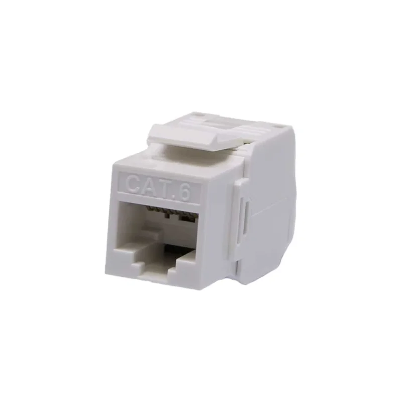 Розеточный модуль SUPRLAN Keystone Jack 8P8C (RJ-45) UTP Cat.6 заделка без инструмента 180 (DIY) 10-0342-1