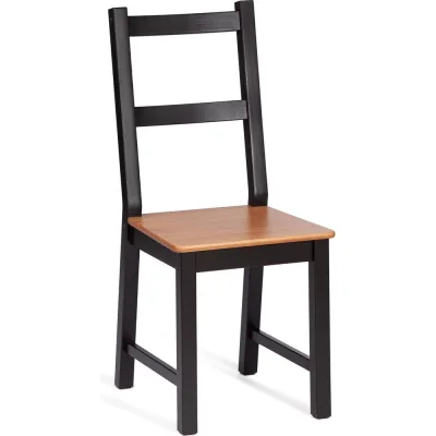 Комплект стульев Tetchair Соната 2 шт, массив сосны, 41x50x95 см, антик/черный 24778