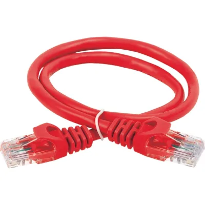 Шнур коммутационный кат.5е utp 1м красный GENERICA PC04-C5EU-1M-G
