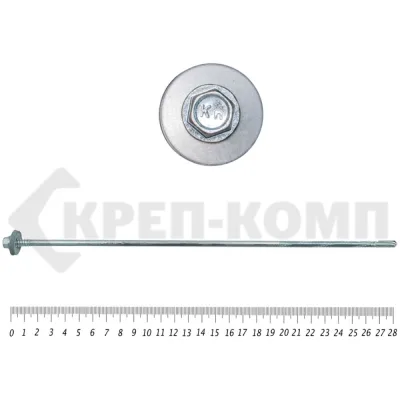 Саморез для сэндвич-панелей КРЕП-КОМП удлинённое сверло 15 мм, 6,3/5,5х280 Kn 35 шт. ссп280мф