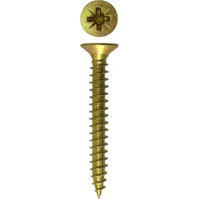 Универсальный саморез Rizzel Pz 3,5x30 желтый цинк 13000 шт 00-00464104