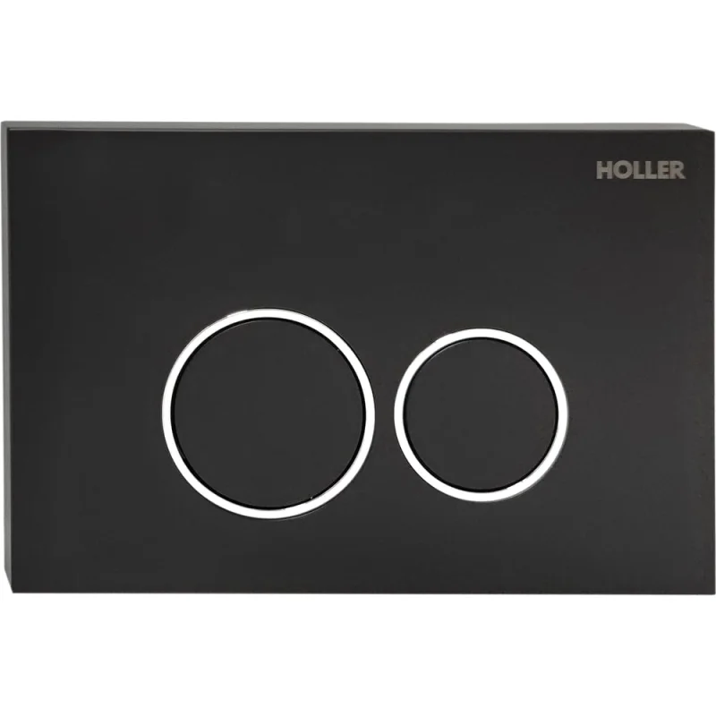 Клавиша смыва HOLLER MBRC, черный матовый, 162х240х16, 322039