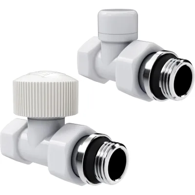 Набор термостатический прямой Royal Thermo Design 1/2М30x1.5, белый НС-1640376