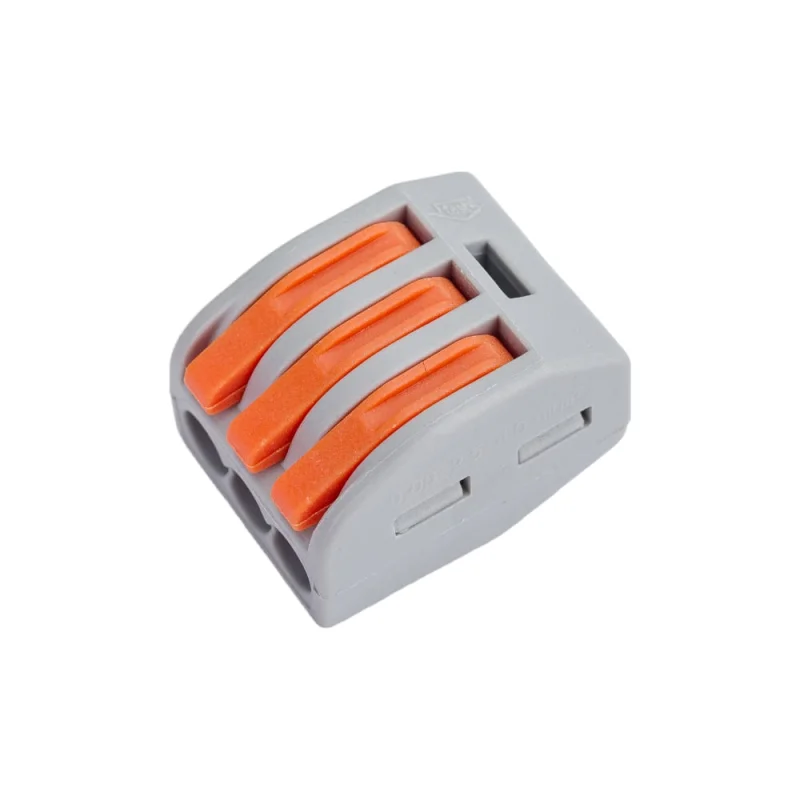 Строительно-монтажная клемма TOKOV ELECTRIC pct-213 с рычагом 3 отверстия (блист.10шт) TKE-PCT-213/BL10