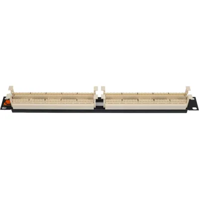 Кроссовая панель LANMASTER 110 типа, 100 пар, 19, 1U с модулями LAN-RS110-100FT