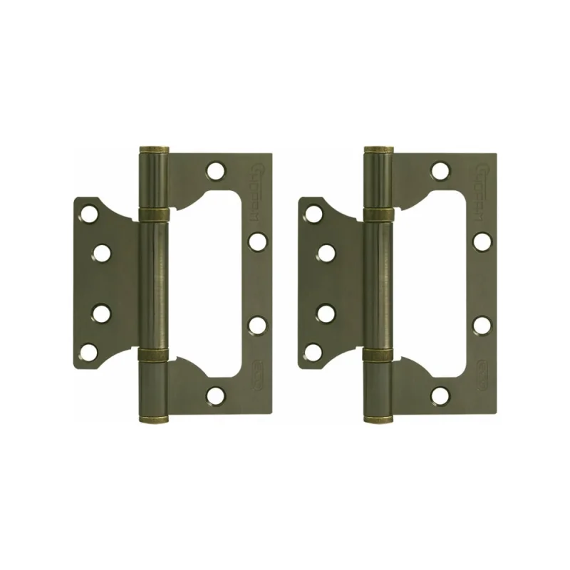 Петля НОРА-М накл. ун. 800-4" FHP-ЕСО AB бронз.покр. без колп. 100х75х2,5 15527