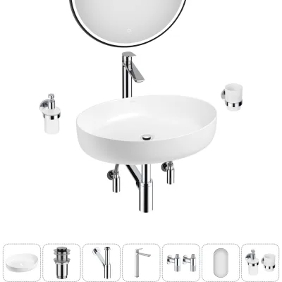 Набор Wellsee 7 в 1 Belle Spa 3.0 накладная раковина 55x41 см 20218493R