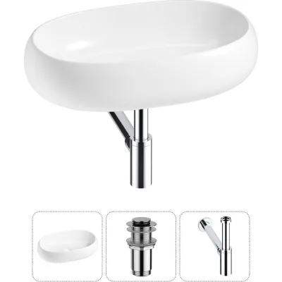 Комплект Wellsee 3 в 1 Lavinia Boho Bathroom Sink накладная раковина 56x33 см 20215083R