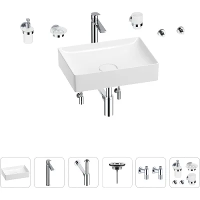 Раковина для ванной Wellsee Pure BY Wellsee в наборе 9 в 1 201006351
