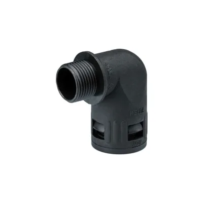 Муфта для гофрированных труб Weyer WQW1-M20B/AD21.2 - коннектор угловой, нар. M20x1.5 WE1602300