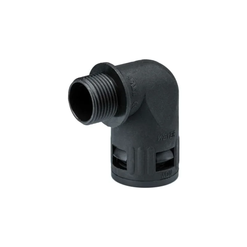 Муфта для гофрированных труб Weyer WQW1-M20B/AD21.2 - коннектор угловой, нар. M20x1.5 WE1602300