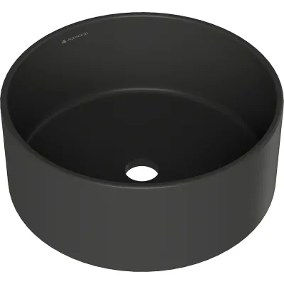 Накладная раковина AQUEDUTO AQD ESPIRAL круглая D400, черный матовый ESP0140