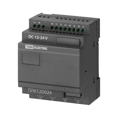Программируемый логический контроллер TDM ELECTRIC ПЛК12D024 без дисплея 24В SQ0750-0008