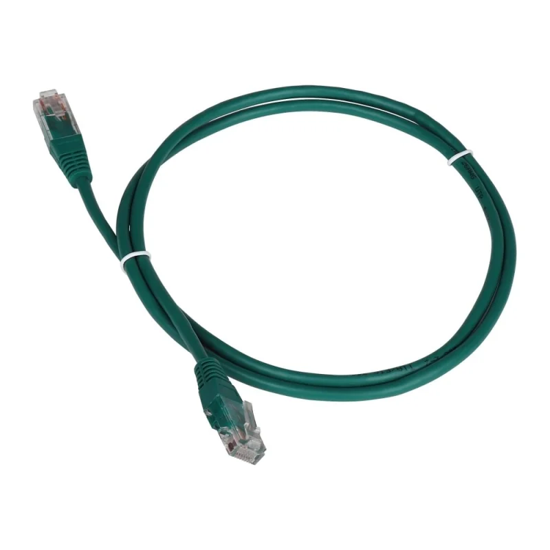 Патч-корд TWT RJ45-RJ45, 4 пары, UTP, категория 5е, 1.5 м, зеленый, 45-45-1.5-GN