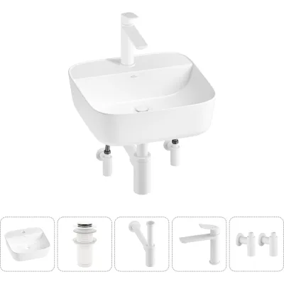 Набор Wellsee 5 в 1 Preen накладная раковина 40x40 см 20214302R