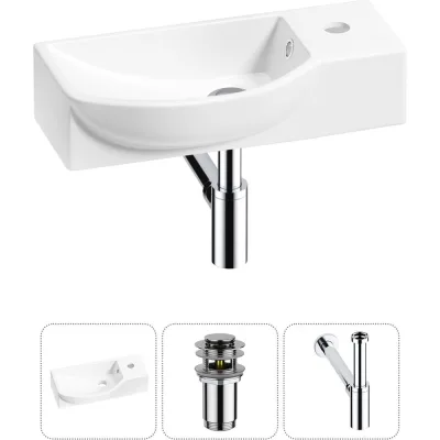 Комплект Wellsee 3 в 1 Lavinia Boho Bathroom Sink накладная/подвесная раковина 45x24 см 20216109R