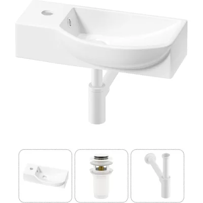 Комплект Wellsee 3 в 1 Lavinia Boho Bathroom Sink накладная/подвесная раковина 45x24 см 20216084R