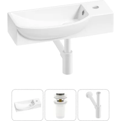 Комплект Wellsee 3 в 1 Lavinia Boho Bathroom Sink накладная/подвесная раковина 50x24 см 20216168R