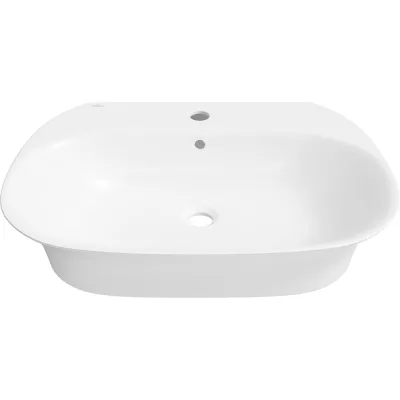 Накладная/подвесная раковина для ванной Wellsee Excellence Pro : ширина умывальника 65 см, цвет глянцевый белый 31760400S