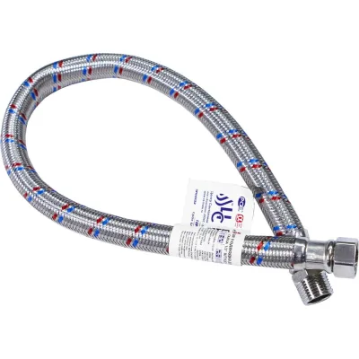 Гибкая подводка для воды ЦС ГИГАНТ 19 1/2”Г х 1/2"Ш L-80 см, штука ГП002069