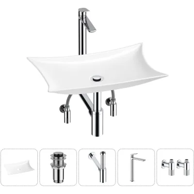ΠΠΎΠΌΠΏΠ»Π΅ΠΊΡ Wellsee 5 Π² 1 Lavinia Boho Bathroom Sink Π½Π°ΠΊΠ»Π°Π΄Π½Π°Ρ ΡΠ°ΠΊΠΎΠ²ΠΈΠ½Π° 59x39 ΡΠΌ 20215299R