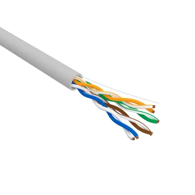 Интернет-кабель (витая пара) U/UTP CAT5e 4х2х0,48 мм CU PVC Rexant Light серый