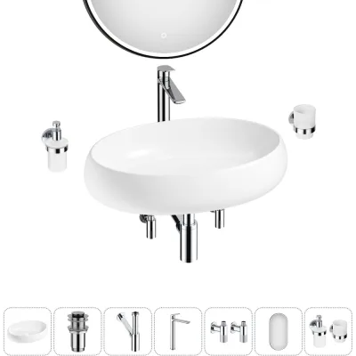 Комплект Wellsee 7 в 1 Lavinia Boho Bathroom Sink накладная раковина 60x40 см 20219269R