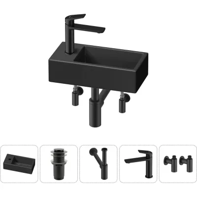 Комплект Wellsee 5 в 1 Lavinia Boho Bathroom Sink накладная/подвесная раковина 40x20 см 20216019R