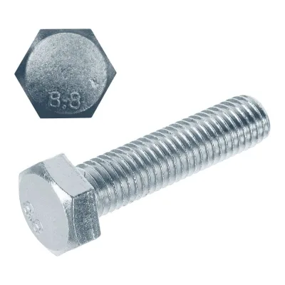Болт Море-Метизов DIN 933 класс прочности 8.8 цинк М6x20 мм, 50 шт. BOLT933C88М62050M