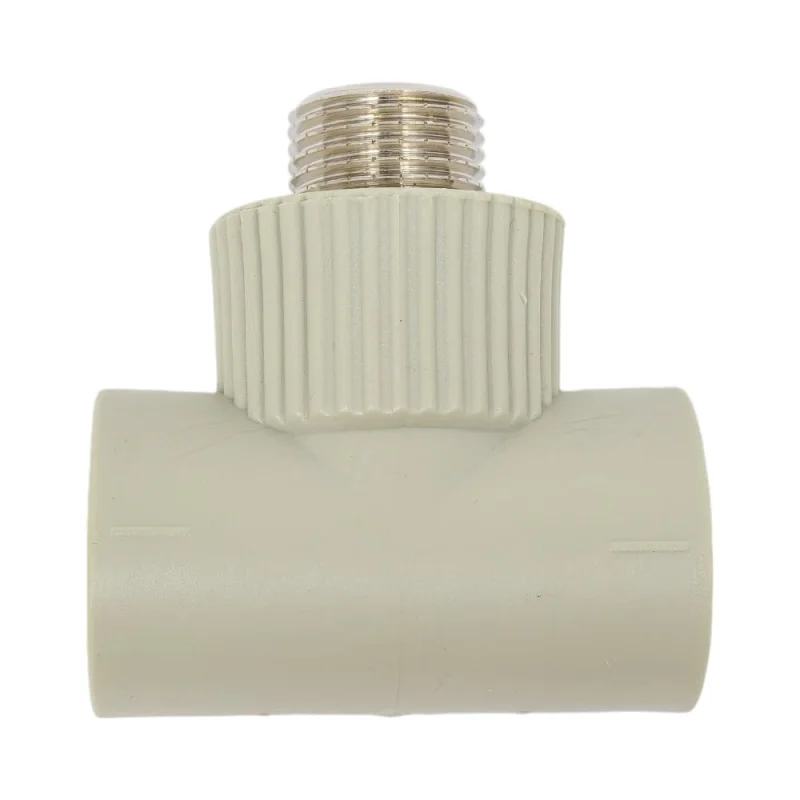 Комбинированный тройник TEBO PPR 25x1/2" НР серый 031043403