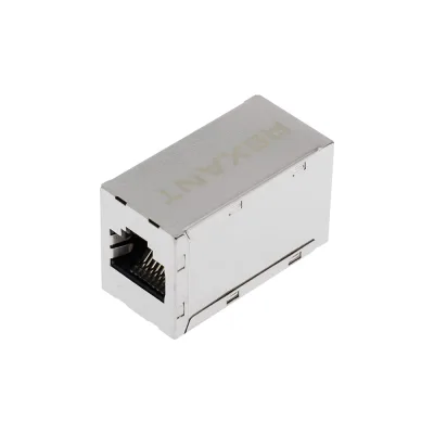 Проходной экранированный адаптер REXANT RJ-45(8P-8C), FTP категория 6, гнездо-гнездо 03-0109
