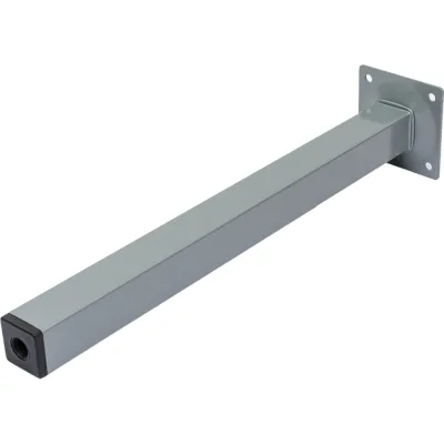 Ножка Tech-Krep металл, квадрат, нерегулируемая, 25x25x300 мм, серая- накл. 151275